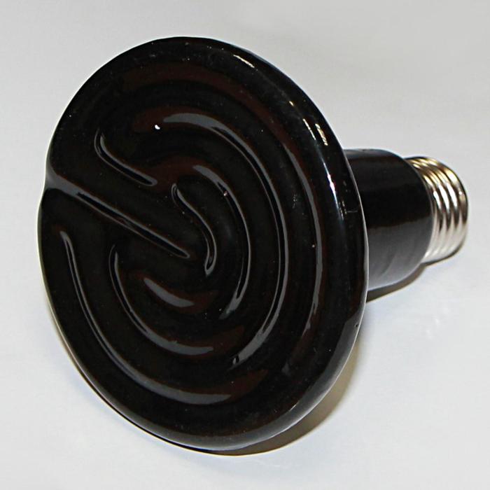 Лампа инфракрасная, керамическая, 150 Вт, чёрная - фото 1888062848