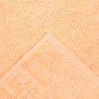 Полотенце махровое 40х70 см, персиковый, хлопок 100%, 430гр/м2 - Фото 3