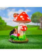 Садовая фигура из гипса «Гриб с ежами», 18×20×26 см  (артикул 748333)  большой выбор товаров оптом и в розницу по низким ценам с доставкой