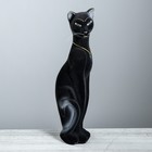 Копилка "Кошка Багира", покрытие флок, чёрная, 46 см - Фото 1