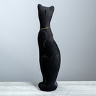 Копилка "Кошка Багира", покрытие флок, чёрная, 46 см - Фото 4