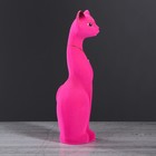 Копилка "Кошка Мурка", покрытие флок, розовая, 28 см - Фото 2