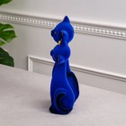 Копилка "Коты пара Свидание", синяя, покрытие флок, керамика, 28 см - Фото 4