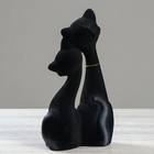 Копилка "Коты пара Свидание", покрытие флок, чёрная, 27 см - Фото 2