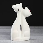 Копилка "Семейство котов" флок, белая, 26 см - Фото 3