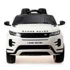 Электромобиль Range Rover Evoque, кожаное сиденье, EVA колеса, цвет белый - Фото 4