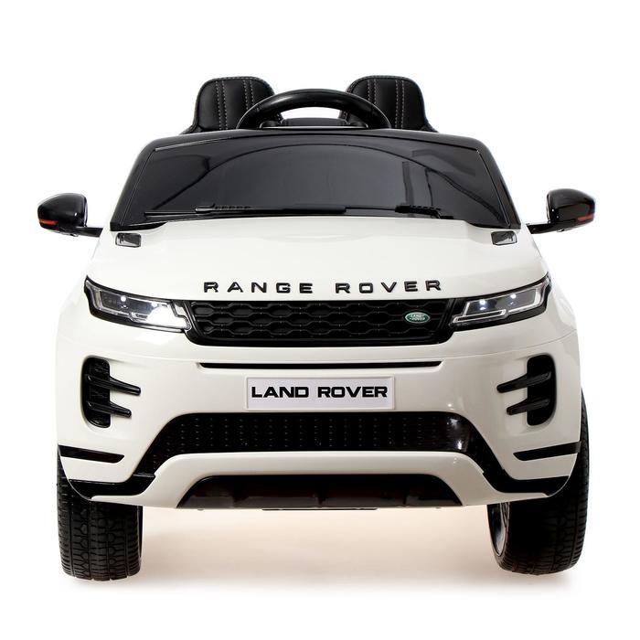 Электромобиль Range Rover Evoque, кожаное сиденье, EVA колеса, цвет белый - фото 1907193639