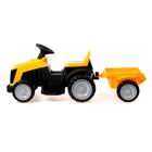 Детский электромобиль «Трактор», с прицепом, цвет жёлтый - Фото 2