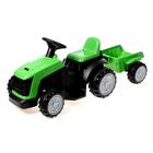 Электромобиль «Трактор», с прицепом, цвет зелёный - фото 2075686