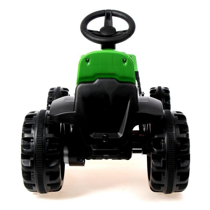 Электромобиль «Трактор», с прицепом, цвет зелёный - фото 1907193714