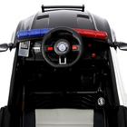 Электромобиль POLICE, EVA колеса, кожаное сиденье, цвет чёрный глянец - Фото 6