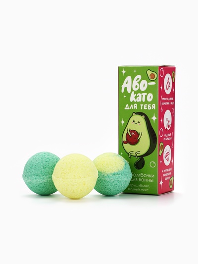 Бомбочки для ванны «Для тебя», 3×40 г, Beauty Fox