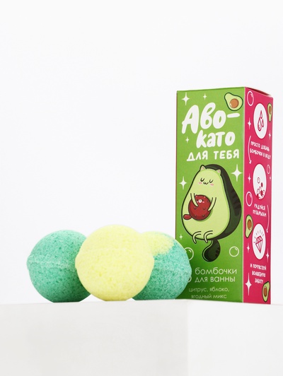Бомбочки для ванны «Для тебя», 3×40 г, Beauty Fox