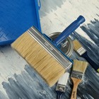 Кисть-макловица ТУНДРА, смешанная щетина, пластиковая рукоятка, 50×180 мм - Фото 8