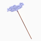 Топпер для торта деревянный «Любимой маме», сиреневый, 14×7 см - Фото 3