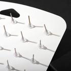 Серьги пусеты QF «Рэйчел», 18 пар, бусина d=5-12 мм, цвет белый - Фото 3