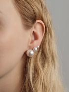 Серьги пусеты QF «Рэйчел», 18 пар, бусина d=5-12 мм, цвет белый - Фото 6