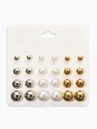 Серьги пусеты QF «Рэйчел», 12 пар, бусины d=6-12 мм, цветные  (артикул 5399654)  большой выбор товаров оптом и в розницу по низким ценам с доставкой