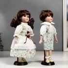 Кукла коллекционная парочка набор 2 шт "Стася и Егор в нарядах в цветочек" 30 см - фото 3858183