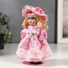 Кукла коллекционная керамика "Малышка Майя в розовом платье" 20 см - Фото 2