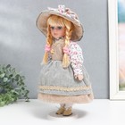 Кукла коллекционная керамика "Ирина в платье в полоску" 30 см - Фото 3