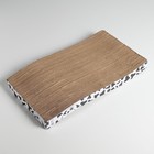 Когтеточка из картона с кошачьей мятой Moo-meow, волна, 22 х 45 см - Фото 6