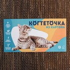 Когтеточка из картона с кошачьей мятой Moo-meow, волна, 22 х 45 см - фото 6383479