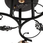 Люстра 10101/3 3х60Вт Е27, черный/янтарный, 50х50х28 см - фото 34290931