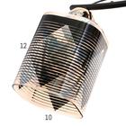 Люстра 10101/3 3х60Вт Е27, черный/янтарный, 50х50х28 см - фото 34290932