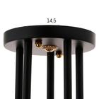 Люстра 10101/5 5х60Вт Е27, черный/янтарный, 56х56х28 см - фото 21831882