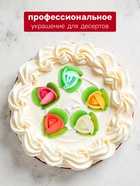 Вафельные пионы на трилистнике, микс, 180 шт. - Фото 3