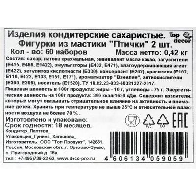 Сахарные фигурки «Птички»