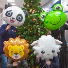 Шар фольгированный 23" «Голова львёнка», фигура - фото 25552883