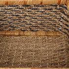 Корзина плетеная, 40х32х15 см, морские водоросли, камыш - Фото 4