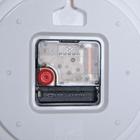 Часы настенные, интерьерные "Цветы", бесшумные, d-22 см - Фото 3