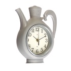 Часы настенные интерьерные для кухни "Чаепитие", бесшумные, чайник 26.5 х 24 см, серые, АА - Фото 8