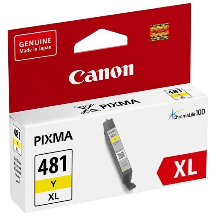 Картридж струйный Canon CLI-481XLY желтый для Canon Pixma TS6140/TS8140TS/TS9140/TR7540 - Фото 1