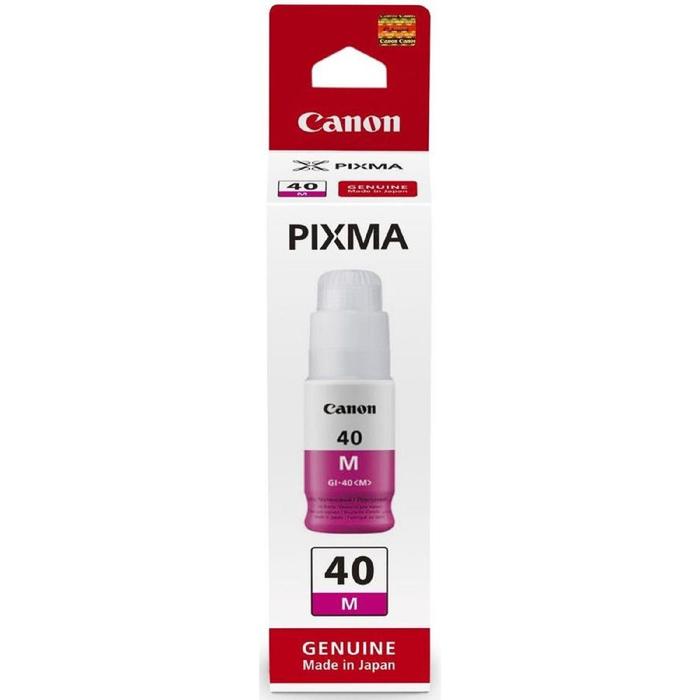 Чернила Canon GI-40 M 3401C001 пурпурный для Canon Pixma G5040/G6040 (70мл) - Фото 1