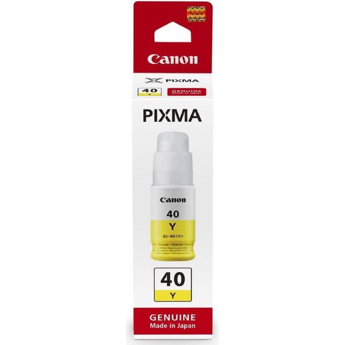 Чернила Canon GI-40 Y 3402C001 желтый для Canon Pixma G5040/G6040 (70мл) - Фото 1