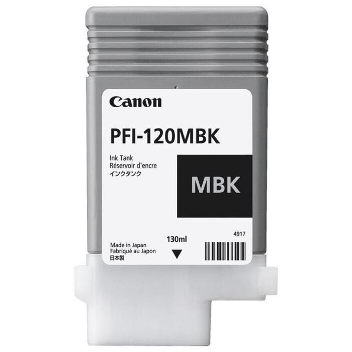 Картридж струйный Canon PFI-120MBK черный матовый для Canon imagePROGRAF TM-200/205(130мл) - фото 51640230