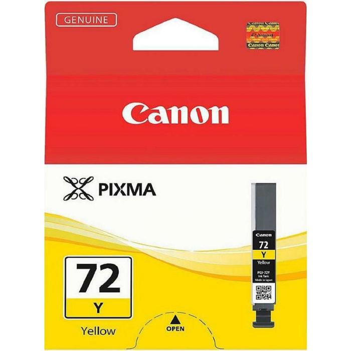 Картридж струйный Canon PGI-72Y 6406B001 желтый для Canon PRO-10 (377стр.) - Фото 1