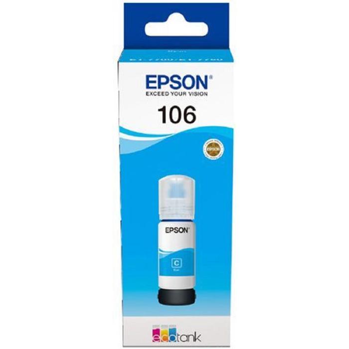 Чернила Epson 106C C13T00R240 голубой для Epson L7160/7180 (70мл)