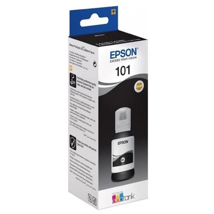 Чернила Epson L101 C13T03V14A черный для Epson L4150/L4160/L6160/L6170/L6190 - Фото 1