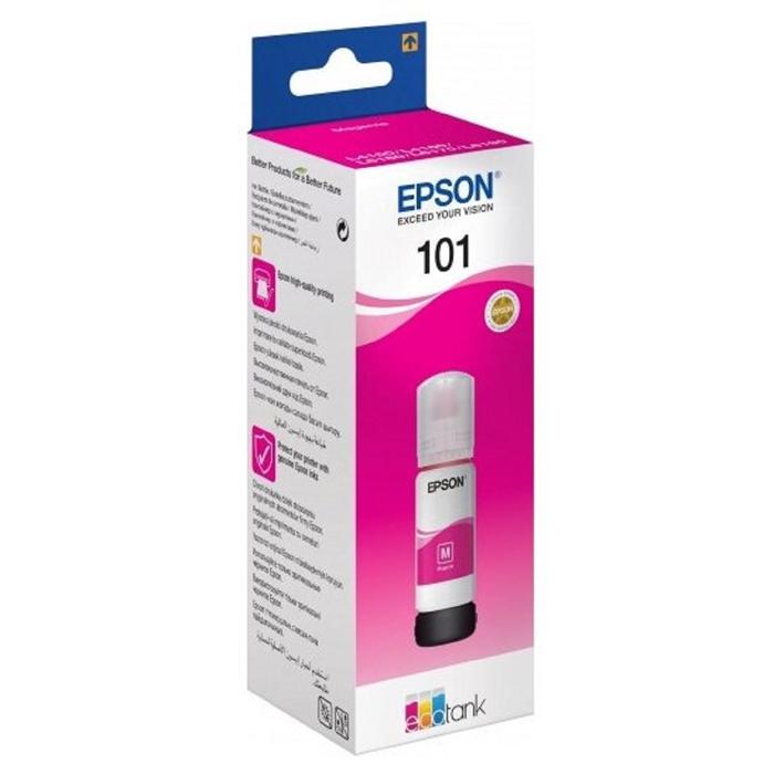 Чернила Epson L101 C13T03V34A пурпурный для Epson L4150/L4160/L6160/L6170/L6190 - Фото 1