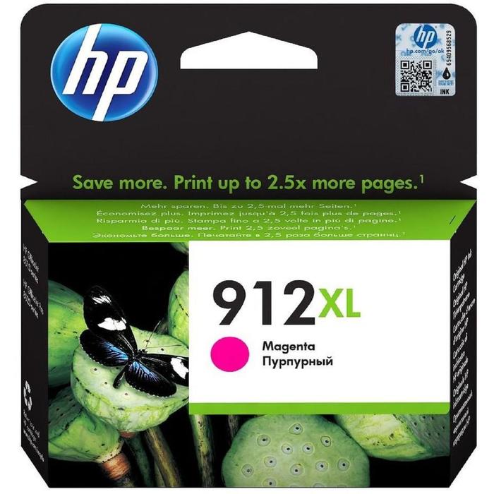 Картридж струйный HP 912XL 3YL82AE пурпурный для HP OfficeJet 801x/802x (825стр.) - Фото 1