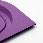 Туалет для приучения кошек к унитазу 39.2×38.7×3 см, фиолетовый - Фото 5