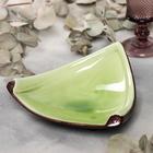 Блюдо керамическое сервировочное «Таллула», 20×7.5 см, зелёное - Фото 1