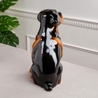Копилка "Собака ротвейлер", чёрный цвет, глянец, 35 см - Фото 3