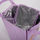 Термосумка, отдел на липучке, цвет сиреневый - фото 804438875