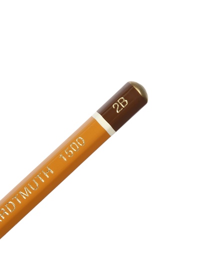 Карандаш чернографитный 2.0 мм, Koh-I-Noor 1500 2B, профессиональный, L=175 мм